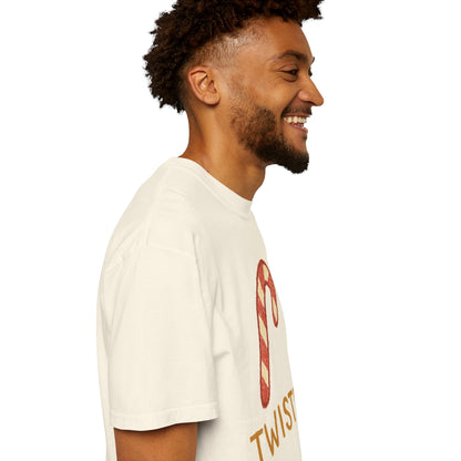 Candy Cane Twist T-shirt | Christmas Comfort Colors garment-dyed T-shirt