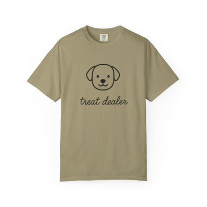 Treat Dealer Comfort Colors Unisex T-shirt, Dog Lover Shirt, Pet Owner Tee, Gift for Dog Mom, Casual Tee, Garment Dyed Tshirt