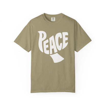 Dove Peace Comfort Colors Tee, Unisex Shirt for Dove Lovers, Peaceful Vibes Tee, Unique Gift for Peace Enthusiasts, Casual Dove Graphic Tee,