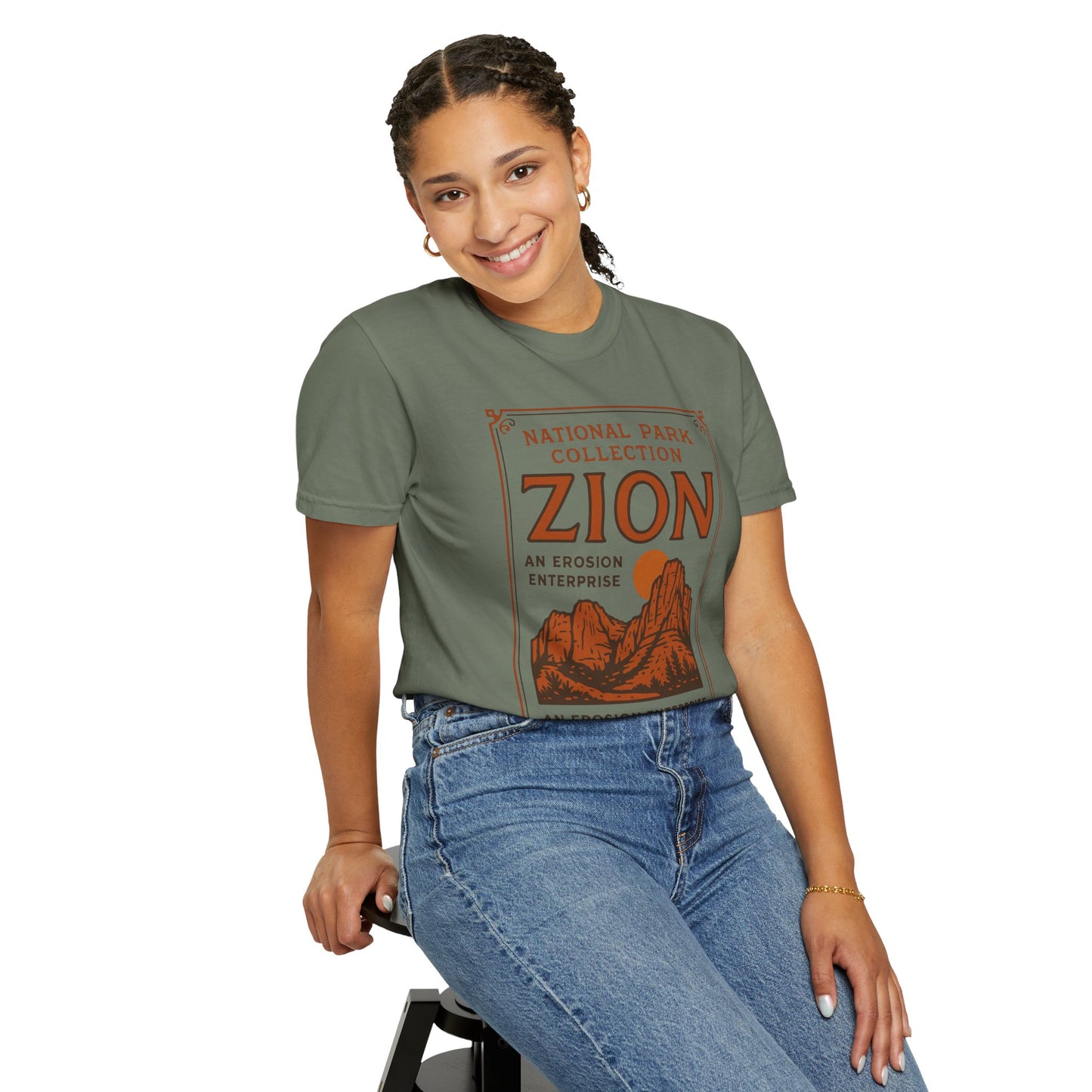 Zion National Park Poster T-Shirt | Canyon Landscape Tee Comfort Colors T-shirt