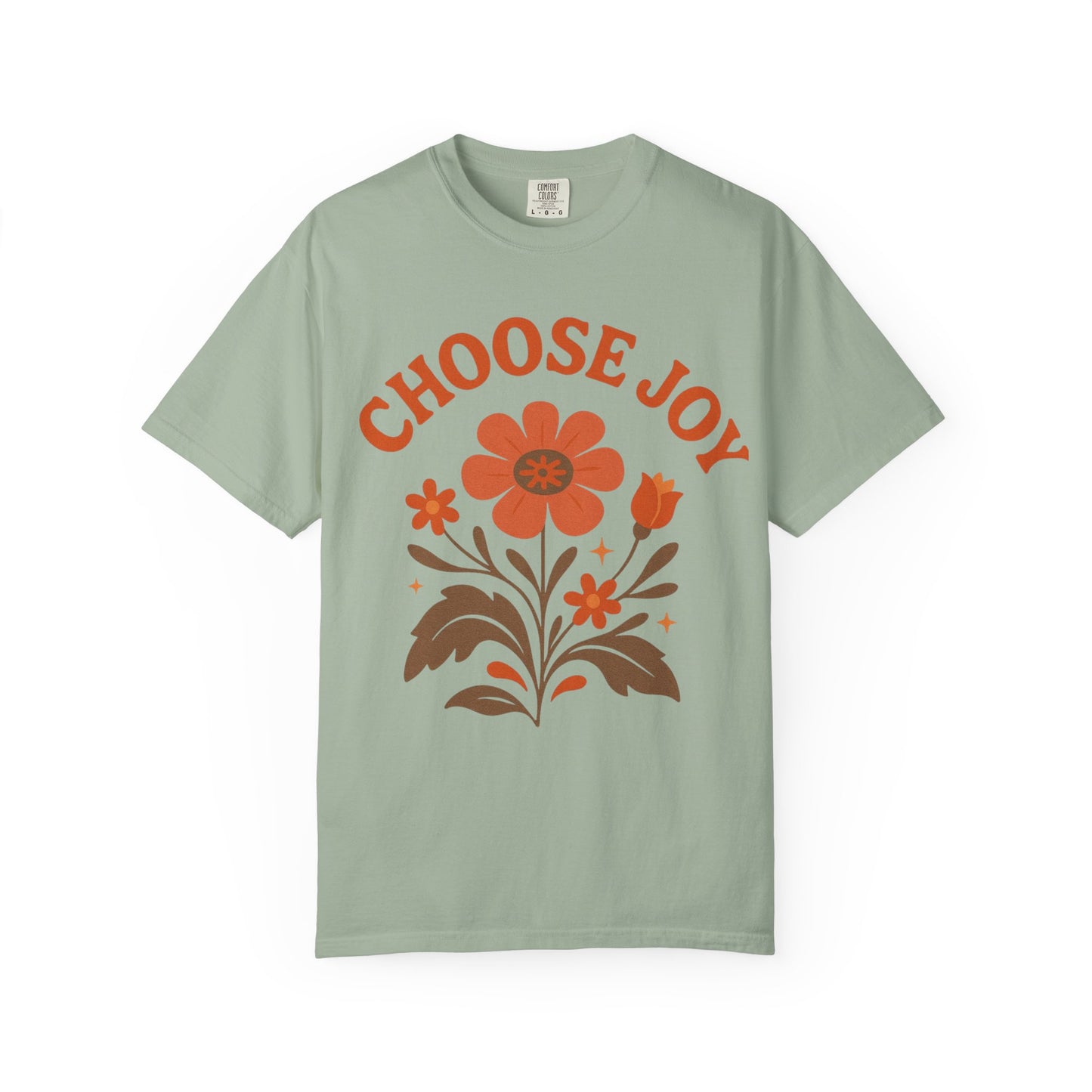 Choose Joy Comfort Colors T-Shirt — Positive Message Graphic Tee