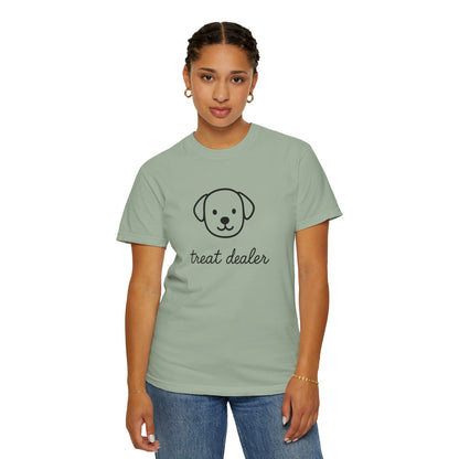 Treat Dealer Comfort Colors Unisex T-shirt, Dog Lover Shirt, Pet Owner Tee, Gift for Dog Mom, Casual Tee, Garment Dyed Tshirt
