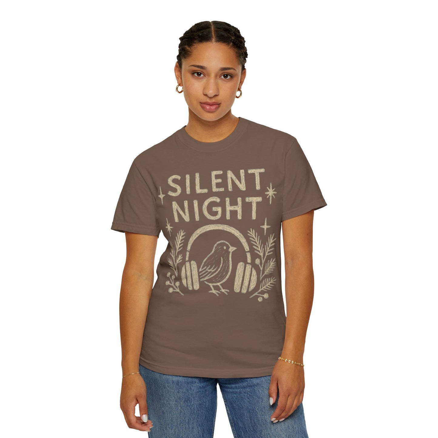 Silent Night Christmas T-Shirt Comfort Colors