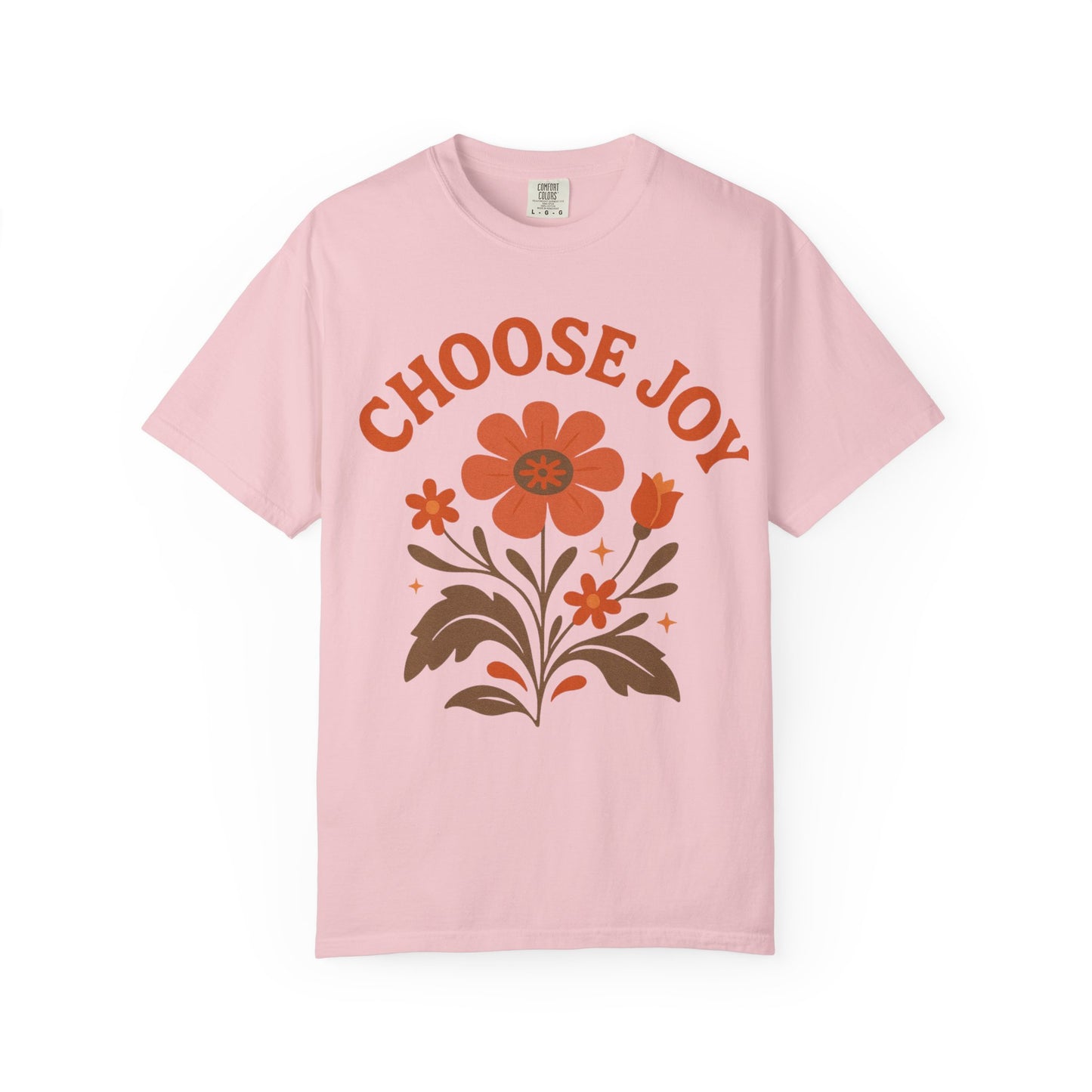 Choose Joy Comfort Colors T-Shirt — Positive Message Graphic Tee