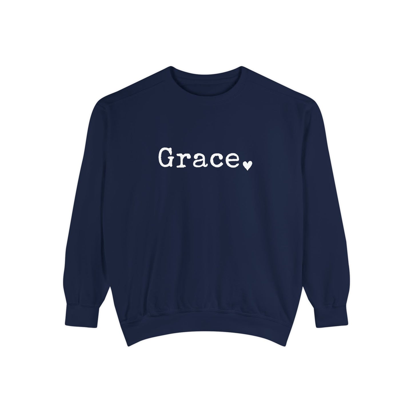 Grace Comfort Colors sweatshirt | name script pullover