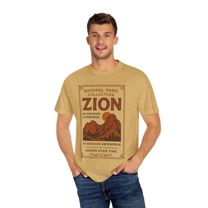 Zion National Park Poster T-Shirt | Canyon Landscape Tee Comfort Colors T-shirt