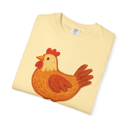 Clucked Funny Chicken Lover Comfort Colors T-Shirt, Chicken Graphic Tee, Unisex Tee, Garment-Dyed Shirt, Chicken Mom Gift, Animal Lover