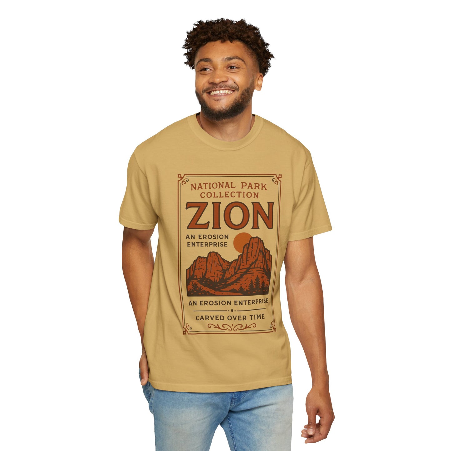 Zion National Park Poster T-Shirt | Canyon Landscape Tee Comfort Colors T-shirt
