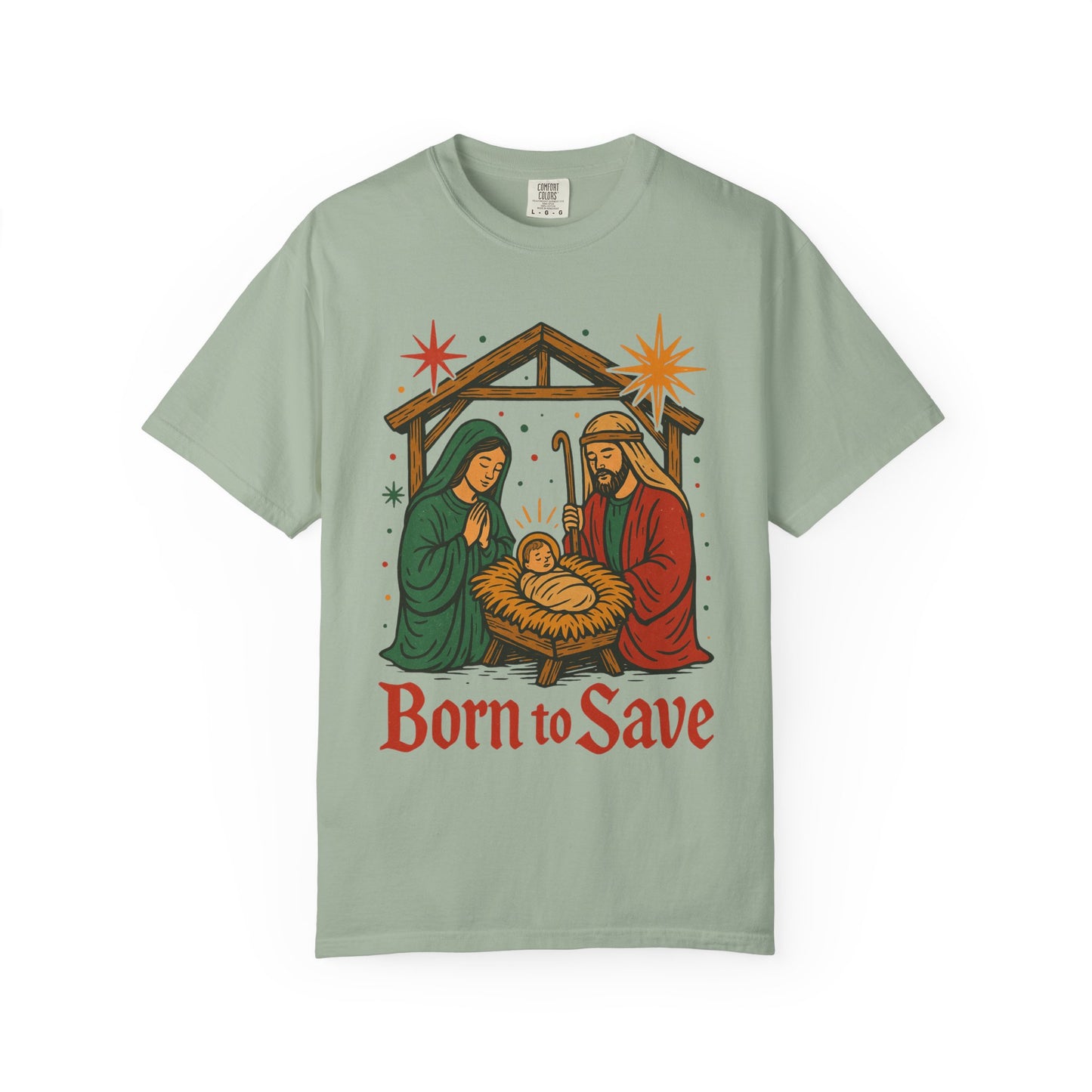 Born to Save Comfort Colors Christmas tshirt