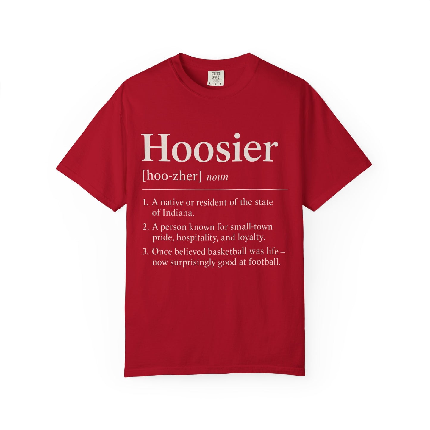 Hoosier definition T-shirt | Indiana pride tee, Comfort Colors tshirt, Midwest