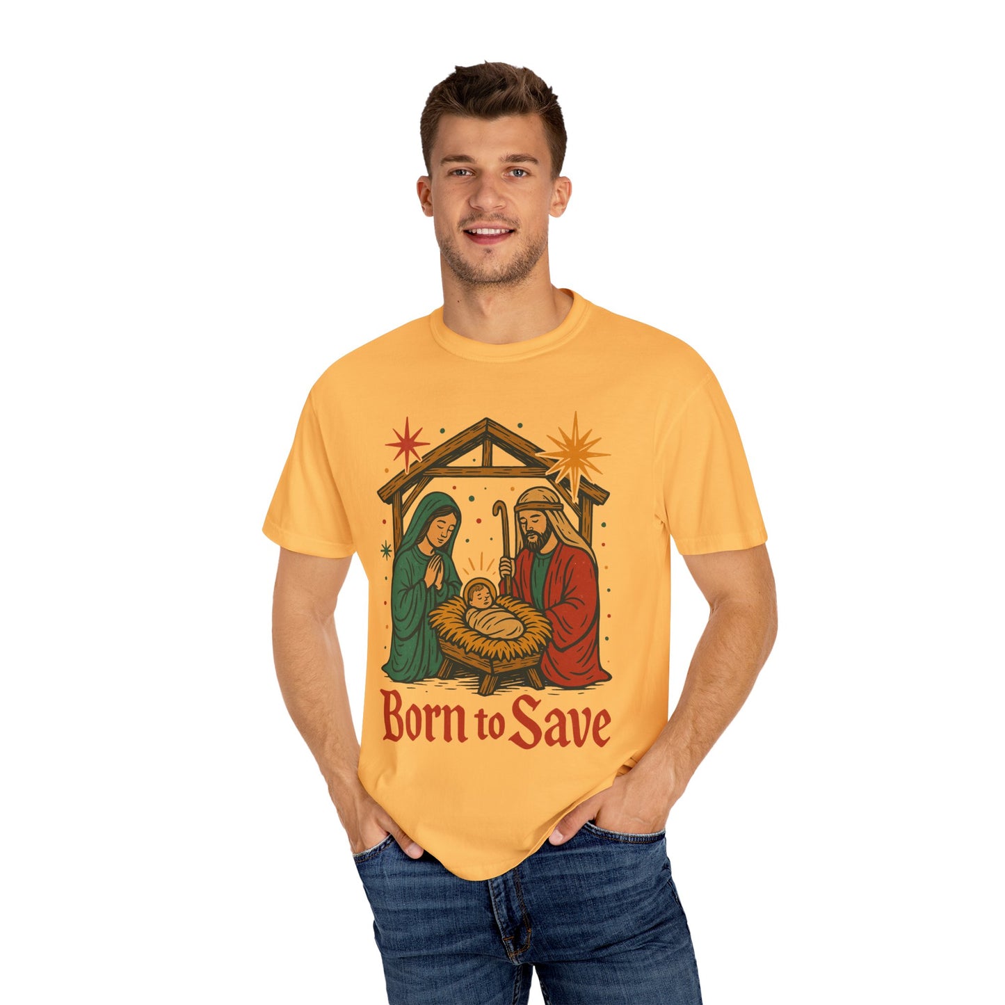 Born to Save Comfort Colors Christmas tshirt