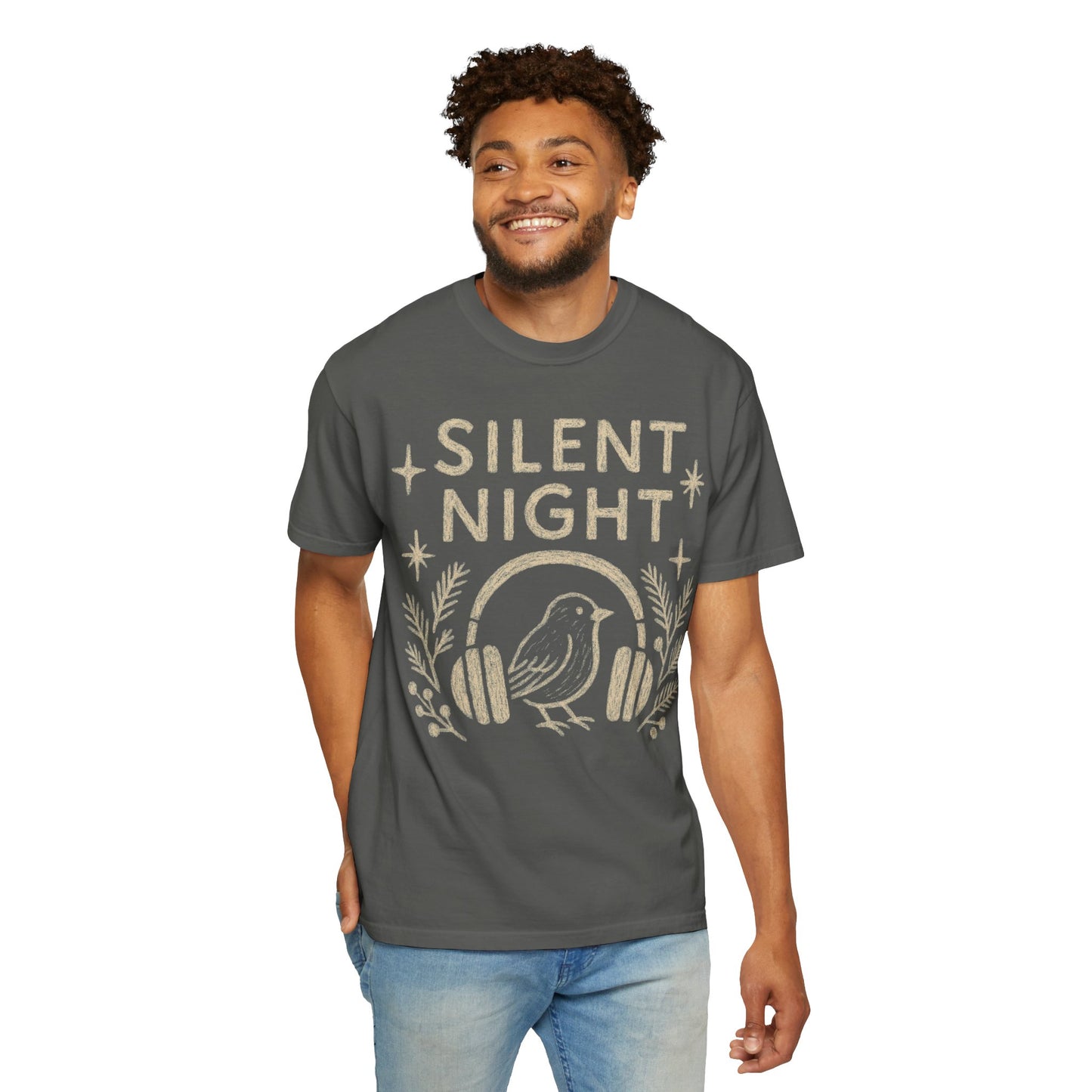 Silent Night Christmas T-Shirt Comfort Colors