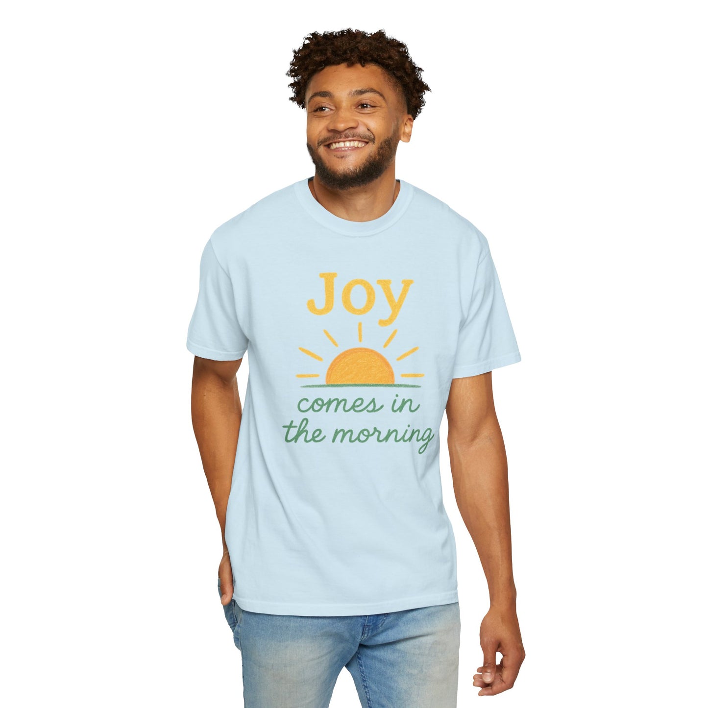 Joy Comes in the Morning T-shirt | Faith Scripture Tee Comfort Colors t-shirt