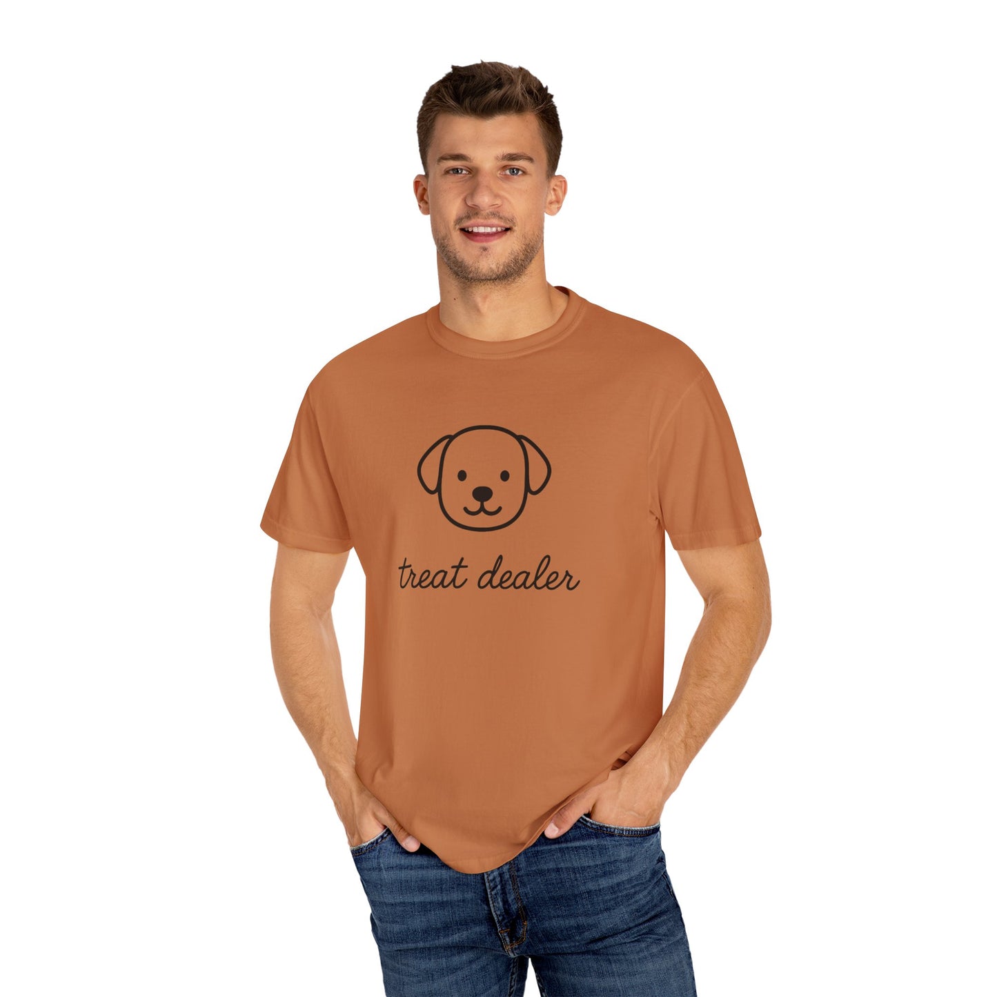 Treat Dealer Comfort Colors Unisex T-shirt, Dog Lover Shirt, Pet Owner Tee, Gift for Dog Mom, Casual Tee, Garment Dyed Tshirt