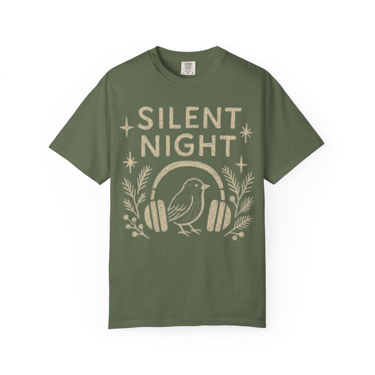 Silent Night Christmas T-Shirt Comfort Colors