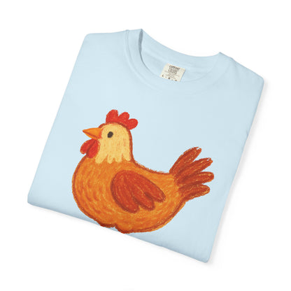 Clucked Funny Chicken Lover Comfort Colors T-Shirt, Chicken Graphic Tee, Unisex Tee, Garment-Dyed Shirt, Chicken Mom Gift, Animal Lover