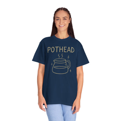 Pothead sarcastic coffee lover Comfort Colors T-shirt