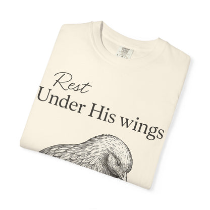 Under His Wings, Faith Comfort Colors T-shirt