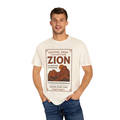 Zion National Park Poster T-Shirt | Canyon Landscape Tee Comfort Colors T-shirt