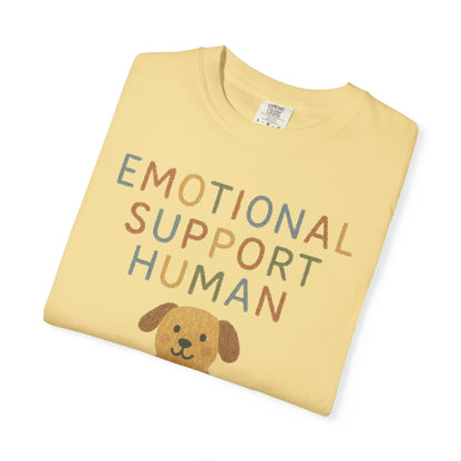 Emotional Support Human dog illustration T-Shirt | Cute Pet Lover Tee Comfort Colors T-shirt
