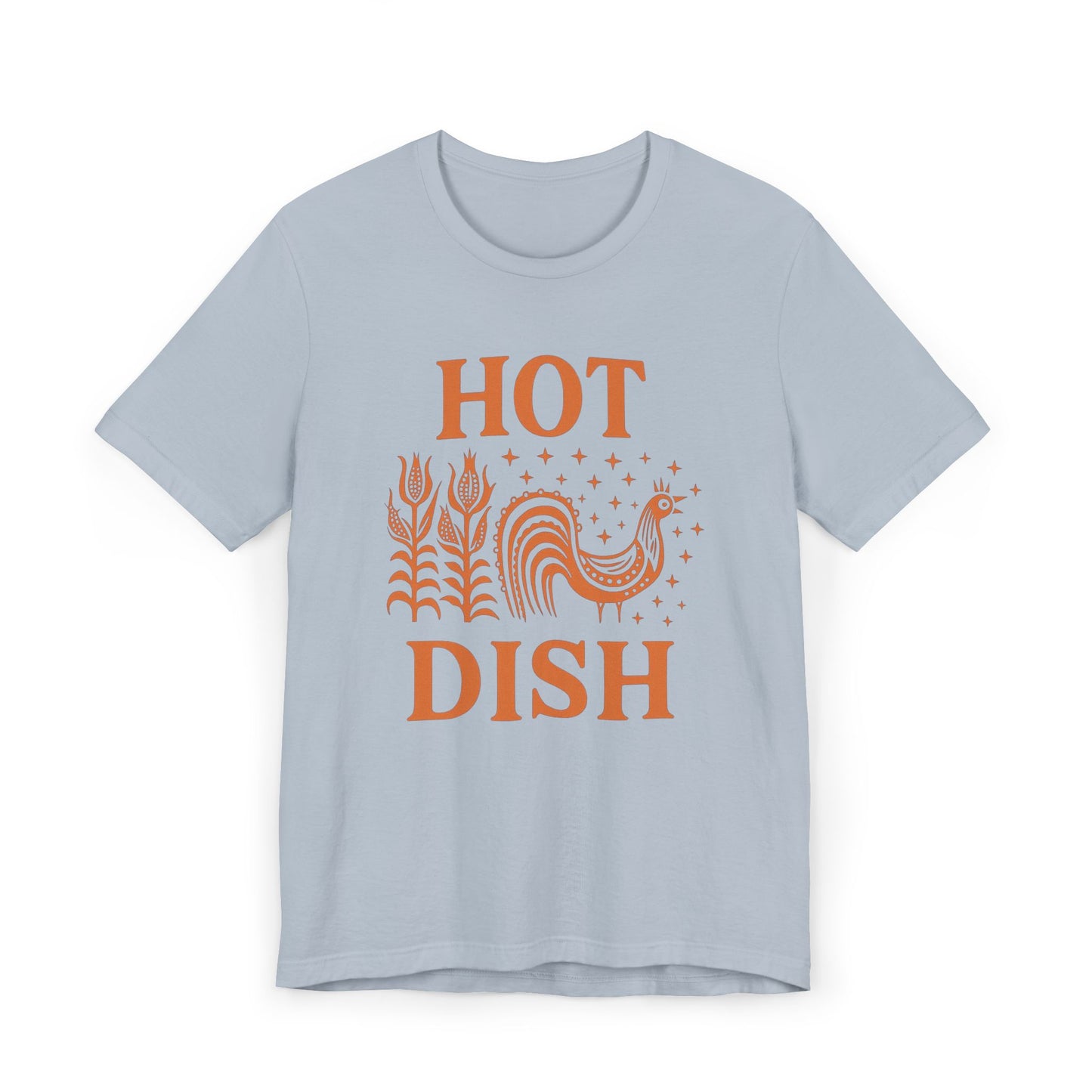 Hot Dish Rooster T-Shirt | Retro Farmhouse Comfort Food Design, Thanksgiving t-shirt Vintage