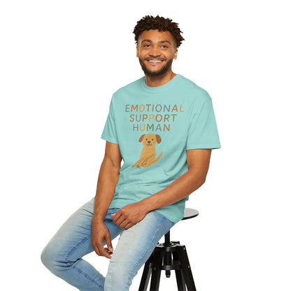 Emotional Support Human dog illustration T-Shirt | Cute Pet Lover Tee Comfort Colors T-shirt