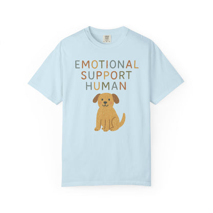 Emotional Support Human dog illustration T-Shirt | Cute Pet Lover Tee Comfort Colors T-shirt