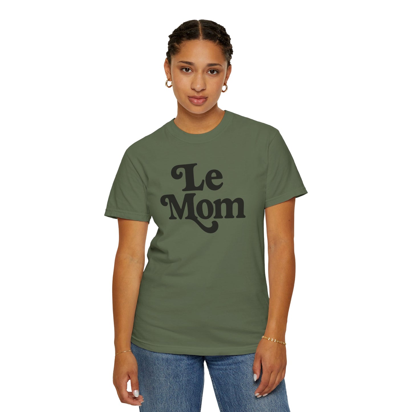 Le Mom T-Shirt | Retro Script Mom Tee, Mother's Day Shirt, Comfort Colors