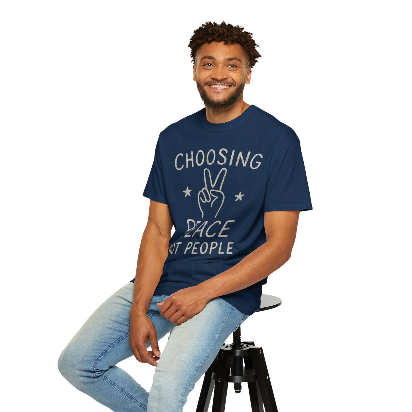 Choosing Peace over People Comfort Colors T-shirt Unisex Garment-Dyed T-shirt