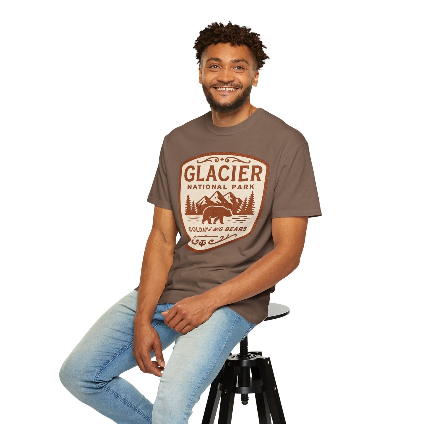 Glacier National Park Comfort Colors T-shirt | Glacier Design, Outdoor Tee