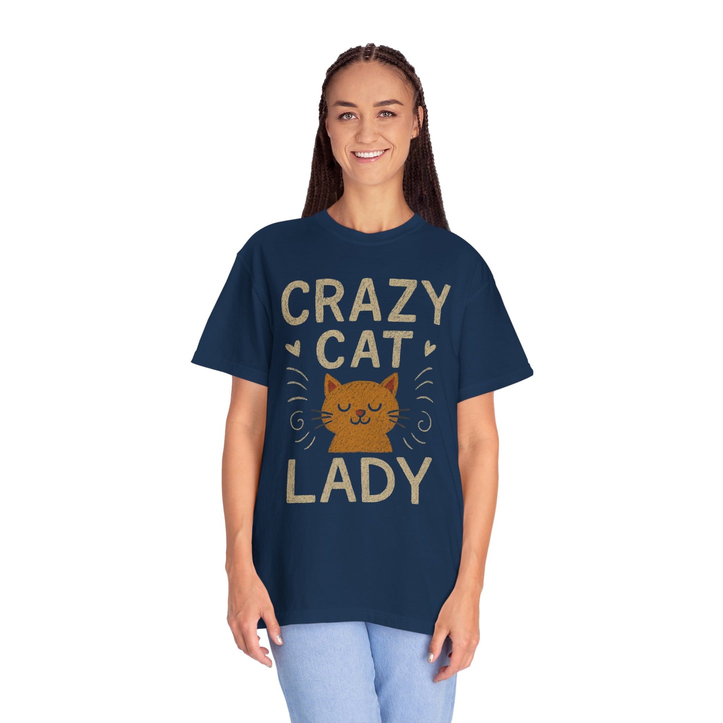 Crazy Cat Lady Comfort Colors fun T-shirt