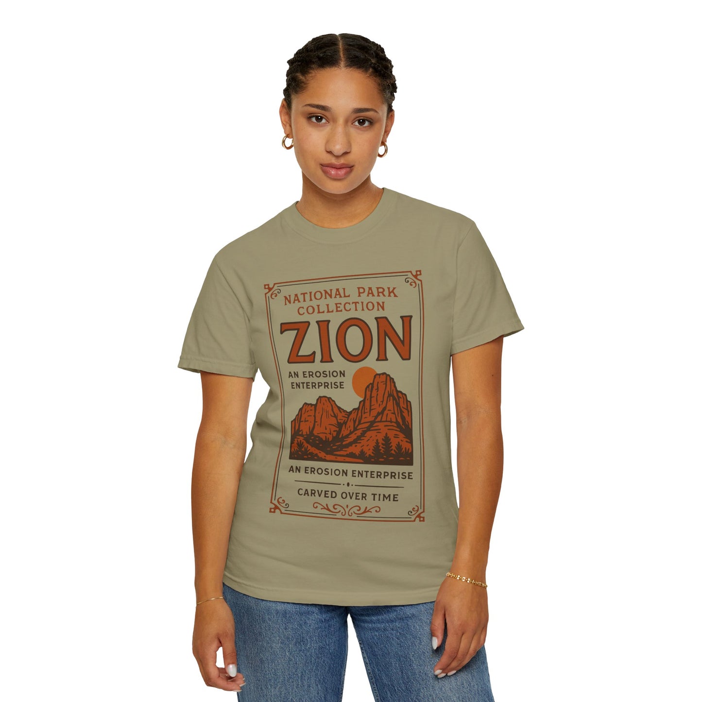 Zion National Park Poster T-Shirt | Canyon Landscape Tee Comfort Colors T-shirt