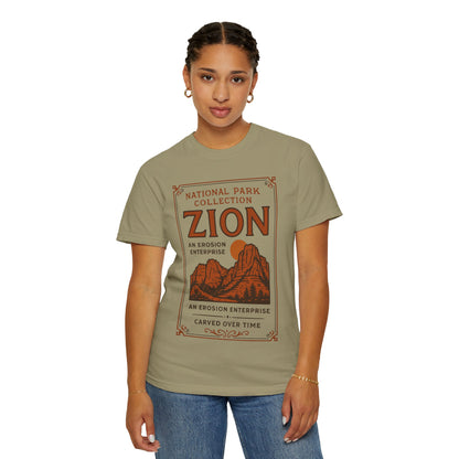 Zion National Park Poster T-Shirt | Canyon Landscape Tee Comfort Colors T-shirt