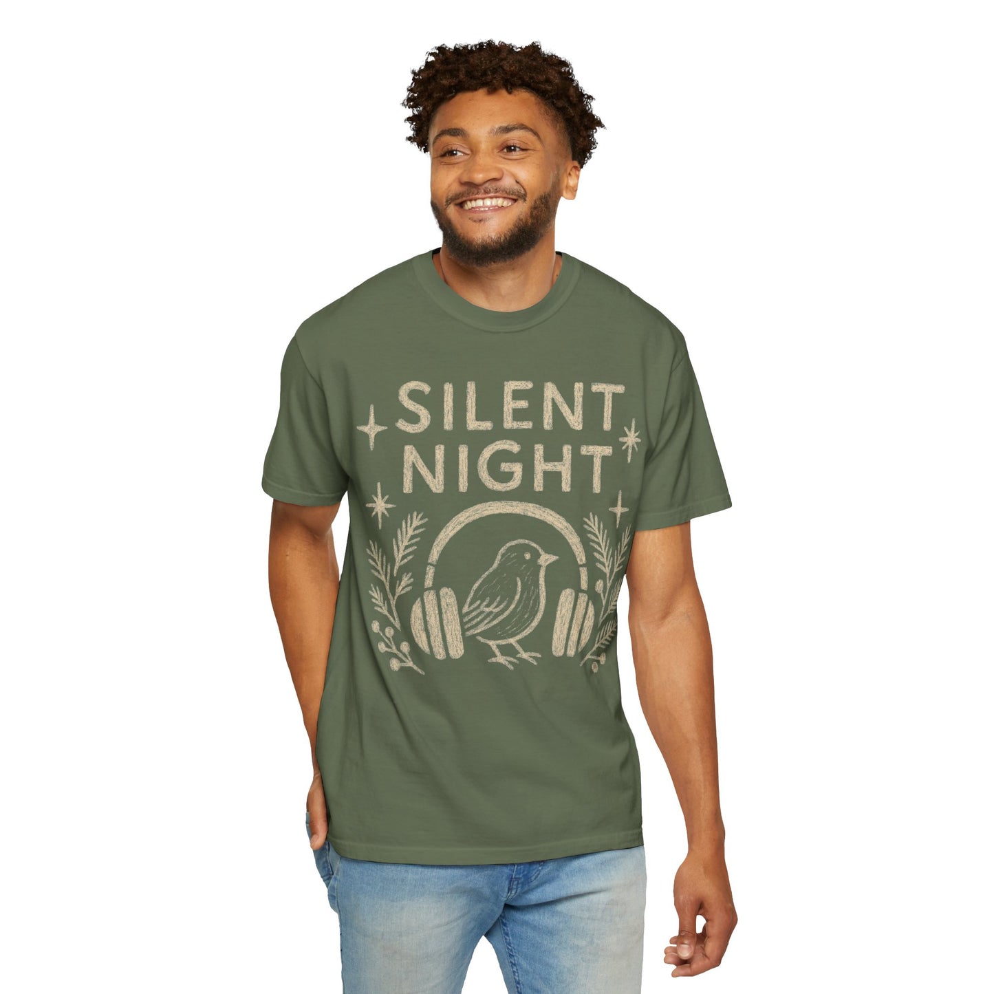 Silent Night Christmas T-Shirt Comfort Colors