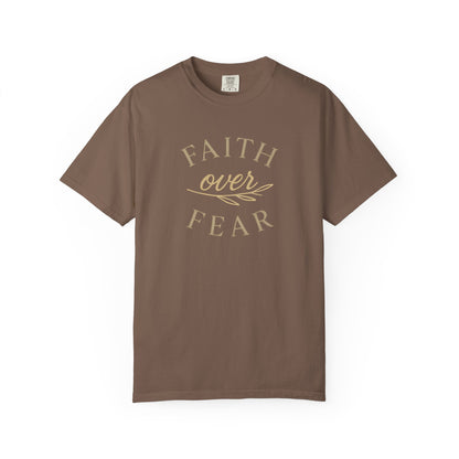 Unisex Garment-Dyed T-shirt, Faith over Fear Comfort Colors t-shirt