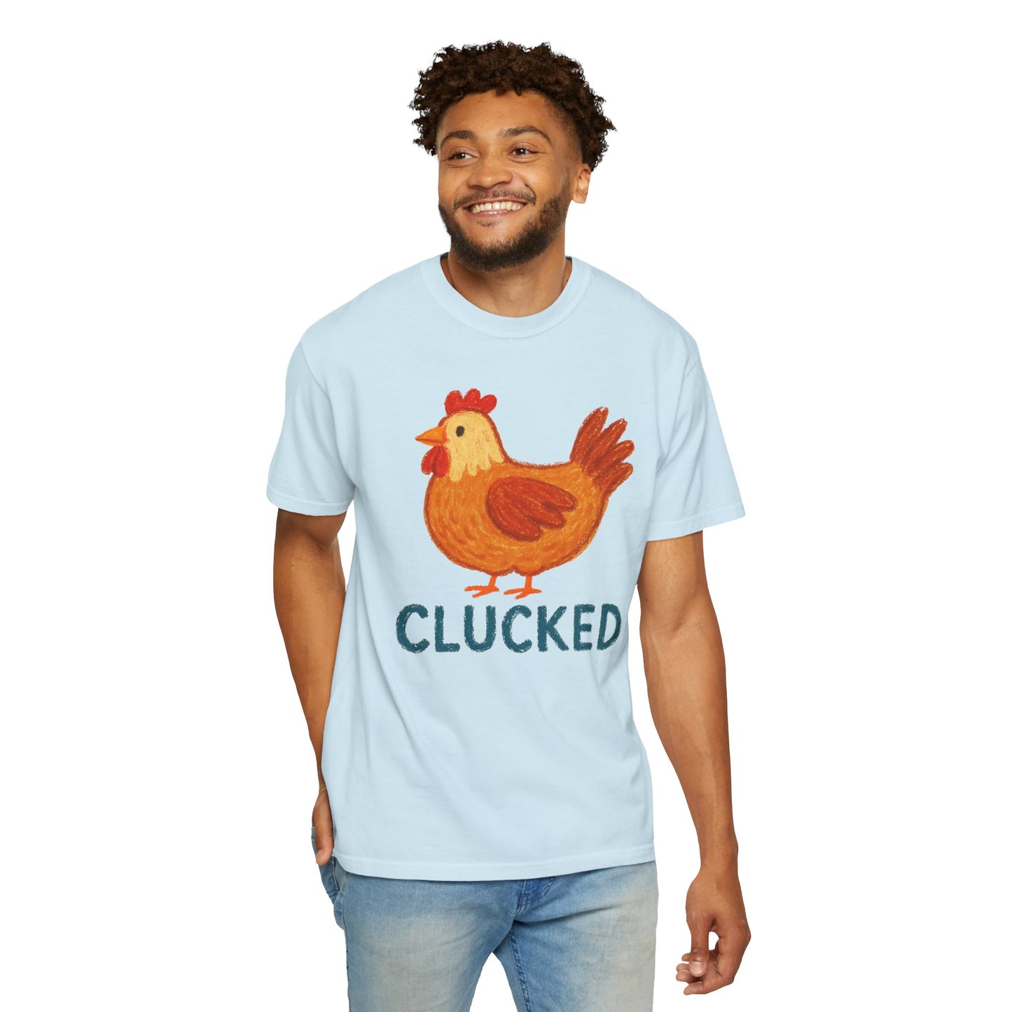 Clucked Funny Chicken Lover Comfort Colors T-Shirt, Chicken Graphic Tee, Unisex Tee, Garment-Dyed Shirt, Chicken Mom Gift, Animal Lover