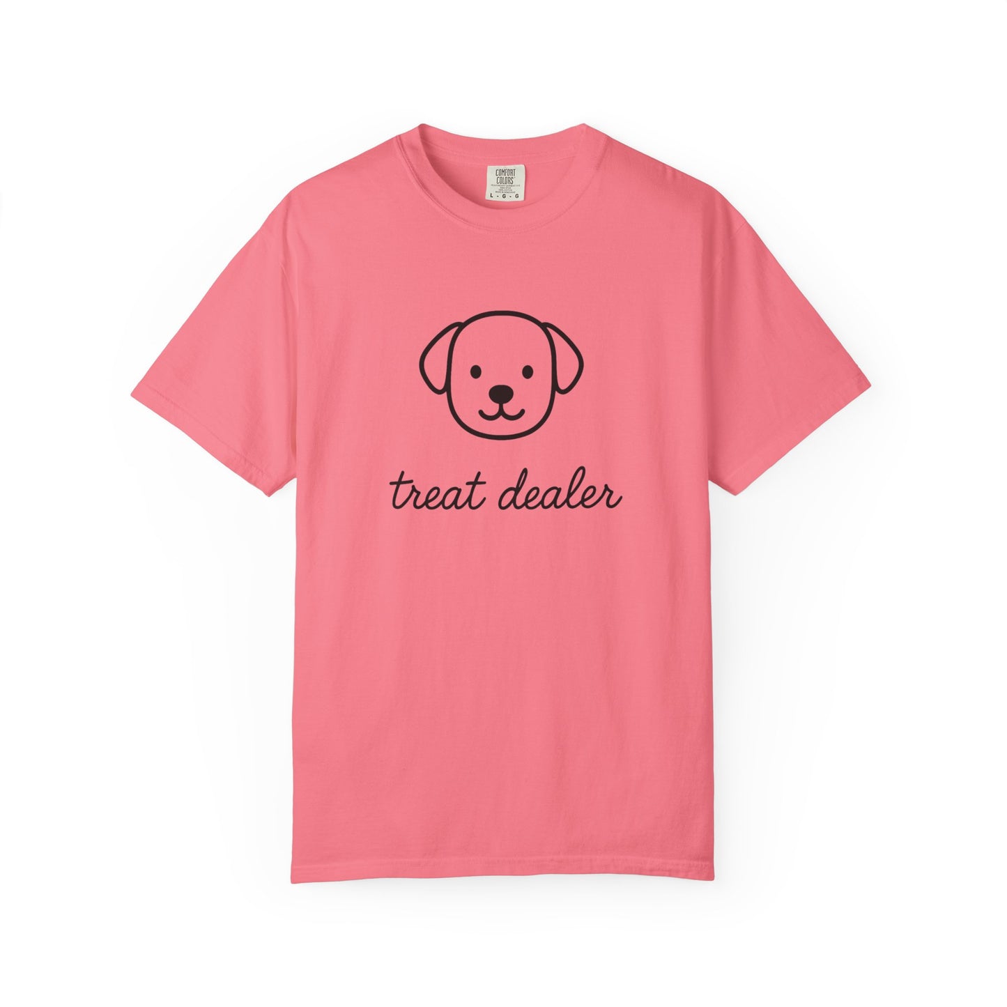 Treat Dealer Comfort Colors Unisex T-shirt, Dog Lover Shirt, Pet Owner Tee, Gift for Dog Mom, Casual Tee, Garment Dyed Tshirt