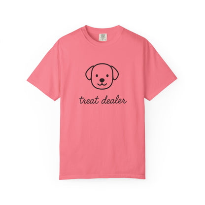 Treat Dealer Comfort Colors Unisex T-shirt, Dog Lover Shirt, Pet Owner Tee, Gift for Dog Mom, Casual Tee, Garment Dyed Tshirt
