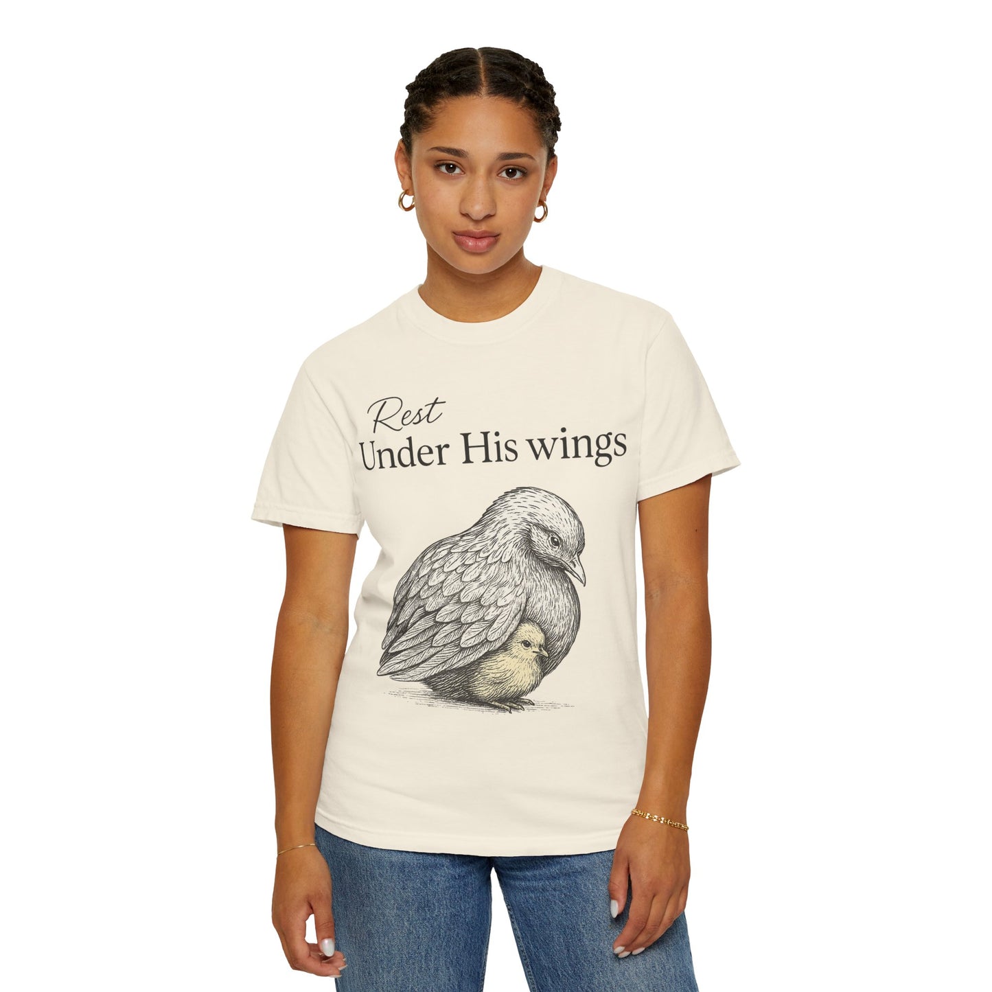 Under His Wings, Faith Comfort Colors T-shirt