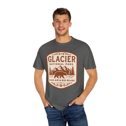 Glacier National Park Comfort Colors T-shirt | Glacier Design, Outdoor Tee