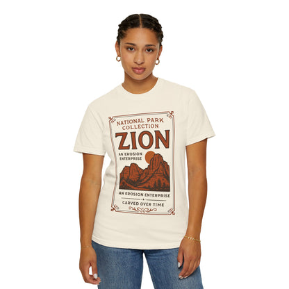 Zion National Park Poster T-Shirt | Canyon Landscape Tee Comfort Colors T-shirt