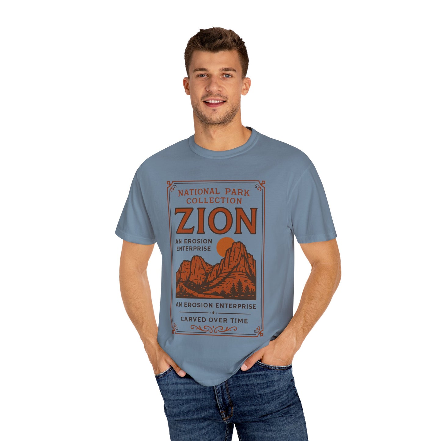 Zion National Park Poster T-Shirt | Canyon Landscape Tee Comfort Colors T-shirt