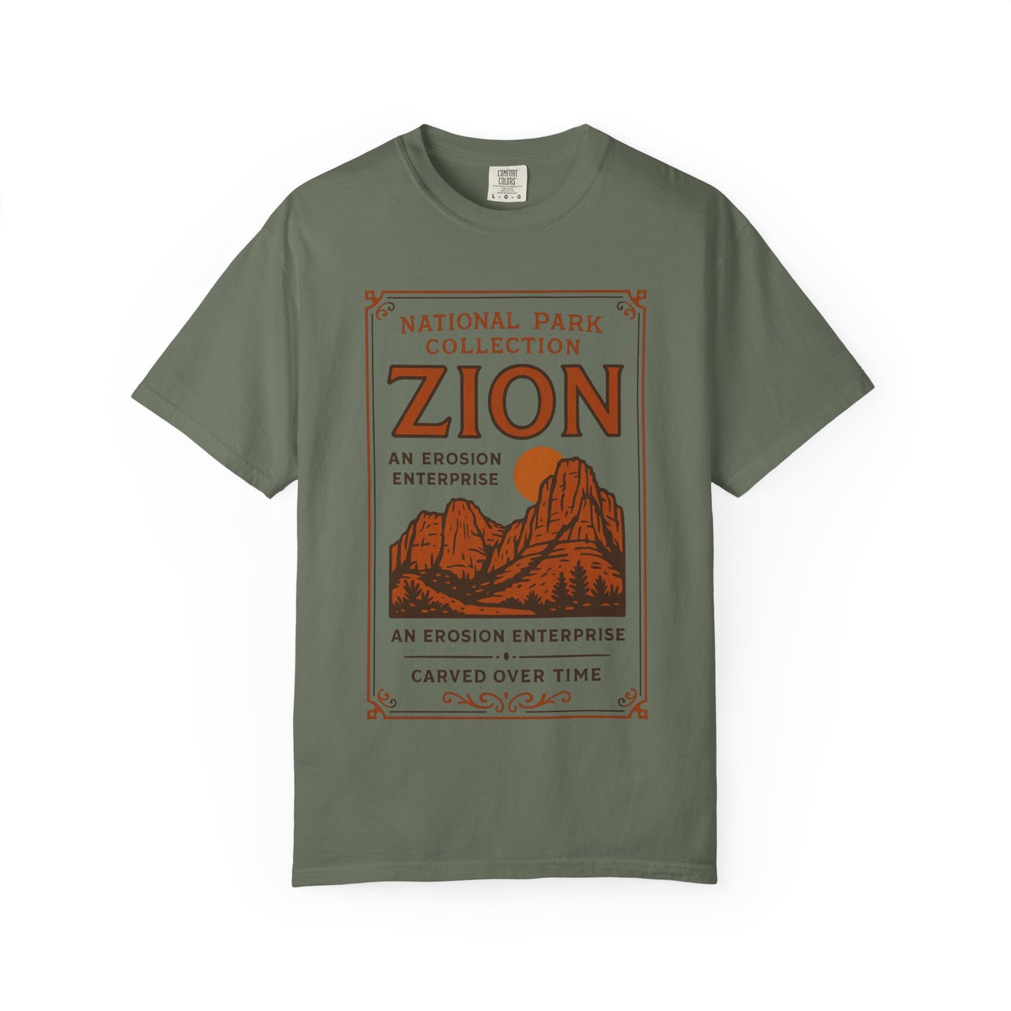 Zion National Park Poster T-Shirt | Canyon Landscape Tee Comfort Colors T-shirt