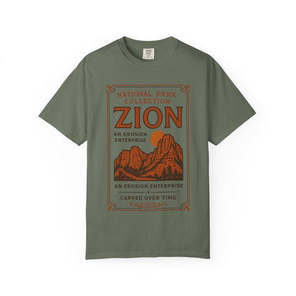 Zion National Park Poster T-Shirt | Canyon Landscape Tee Comfort Colors T-shirt