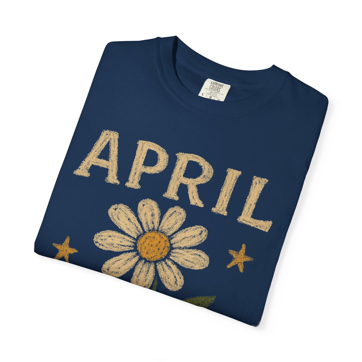 April Daisy T-shirt | Birth Month Flower Tee Comfort Colors Tee