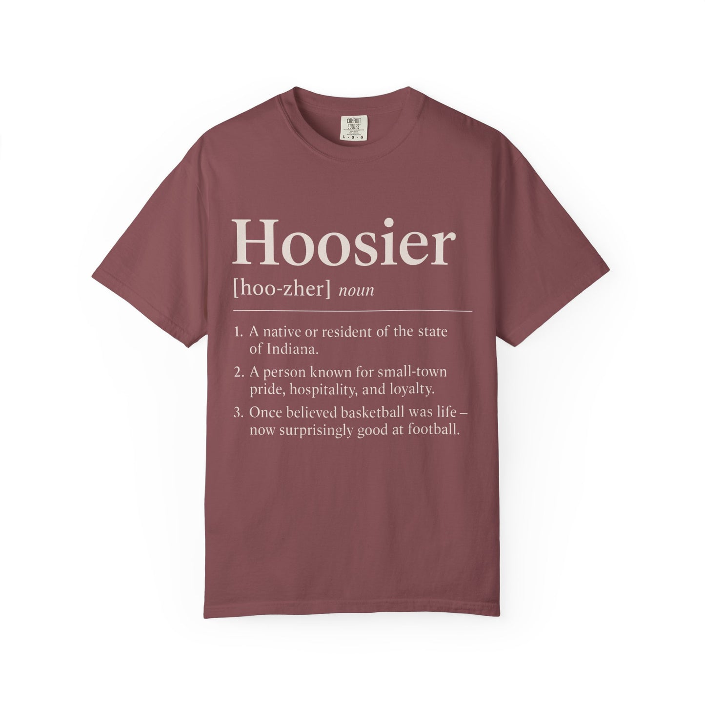 Hoosier definition T-shirt | Indiana pride tee, Comfort Colors tshirt, Midwest