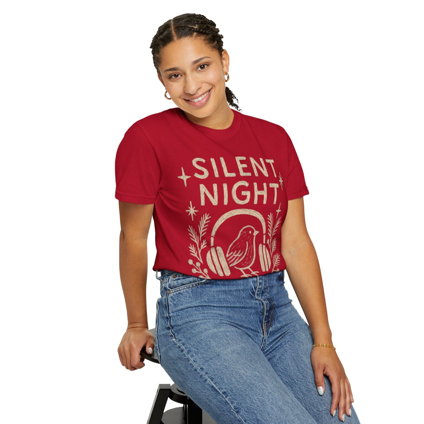 Silent Night Christmas T-Shirt Comfort Colors