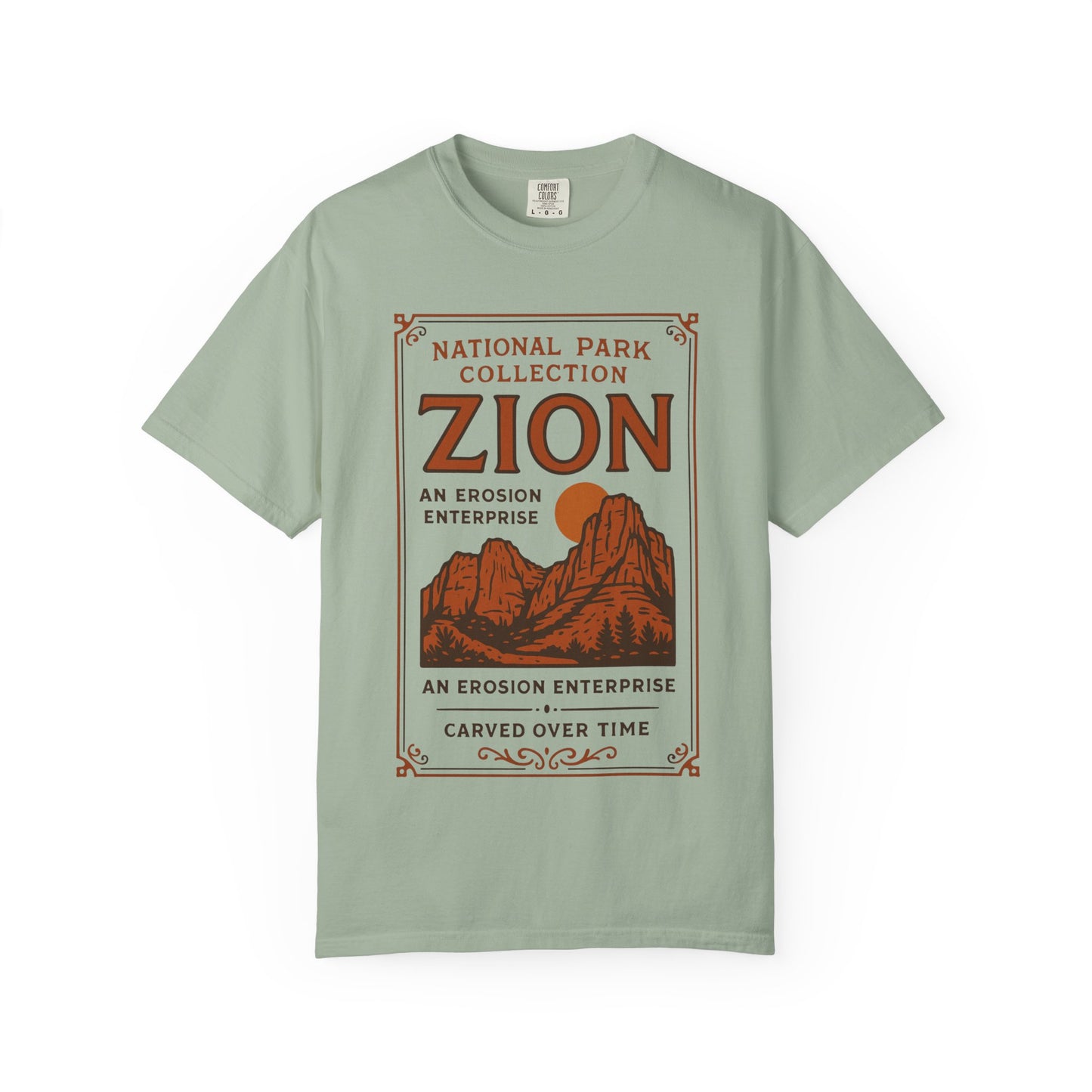 Zion National Park Poster T-Shirt | Canyon Landscape Tee Comfort Colors T-shirt
