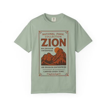 Zion National Park Poster T-Shirt | Canyon Landscape Tee Comfort Colors T-shirt