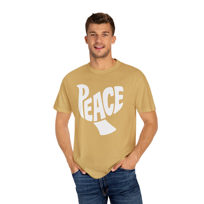 Dove Peace Comfort Colors Tee, Unisex Shirt for Dove Lovers, Peaceful Vibes Tee, Unique Gift for Peace Enthusiasts, Casual Dove Graphic Tee,